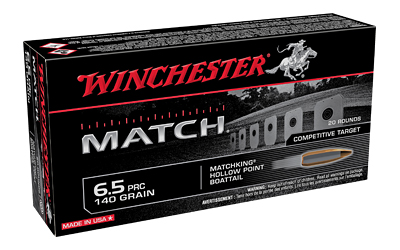 Winchester Ammunition - Winchester Ammunition Match 6.5 PRC 140-Grain Boat Tail Hollow Point - Precision Rifle Ammunition