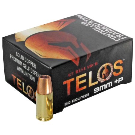 G2 Research - G2 Research Telos 9mm +P 92-Grain Copper Projectiles – Lead-Free, Pack of 20
