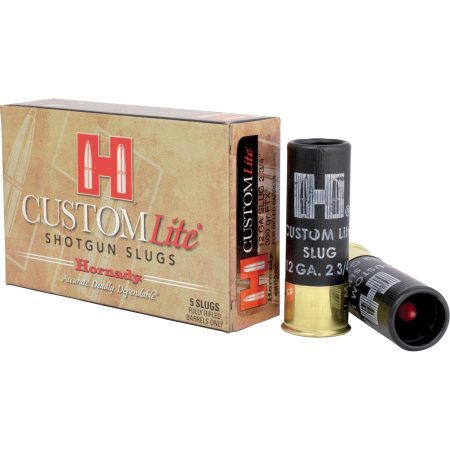 Hornady - Hornady Custom Lite 12 Gauge Shotgun Slug - Reduced Recoil, 300 Grain FTX Projectile