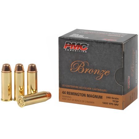 PMC Ammunition - PMC Ammunition Bronze 44 Magnum Soft Point 240 Grain – 25 Rounds per Box, 500 per Case
