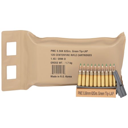 PMC Ammunition - PMC Ammunition XTAC 5.56 NATO 62-Grain Green Tip - 120 Rounds per Box