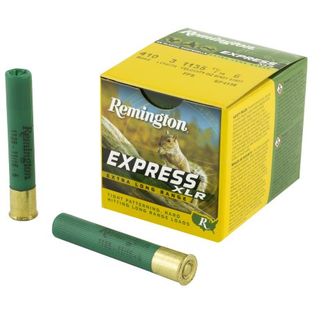 Remington - Remington Express Long Range 410 Bore Shotgun Ammunition – 11/16 oz, #6 Lead, 25 Rounds Per Box