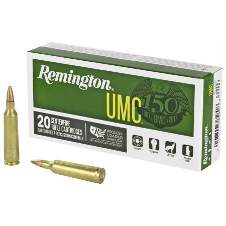 Remington - Remington UMC 22-250 Remington 50 Grain Hollow Point Rifle Ammunition - 20 Rounds per Box, 200 per Case