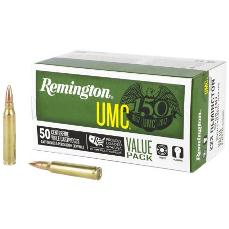 Remington - Remington UMC .223 Remington 55-Grain Full Metal Jacket Rifle Ammunition (50 Rounds)