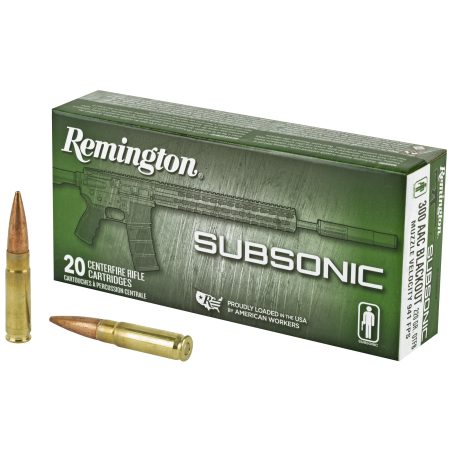Remington - Remington Subsonic 300 Blackout Ammunition - 220 Grain Open Tip Flat Base (20/200)