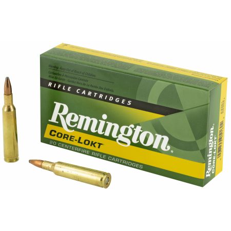 Remington - Remington Core-Lokt 6mm Remington 100 Grain Pointed Soft Point Ammunition (20 Rounds per Box)