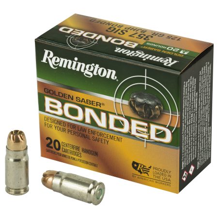 Remington - Remington Golden Saber Bonded 357 Sig 125-Grain Hollow Point Ammunition – 20 Rounds