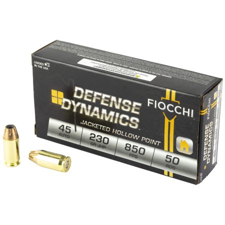 Fiocchi Ammunition - Fiocchi Ammunition 45ACP 230-Grain Hollow Point Centerfire Pistol Cartridges (50 Rounds per Box, 500 per Case)