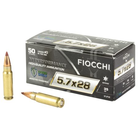 Fiocchi Ammunition - Fiocchi Ammunition Hyperformance 5.7x28mm Frangible 35-Grain Copper Core Cartridge