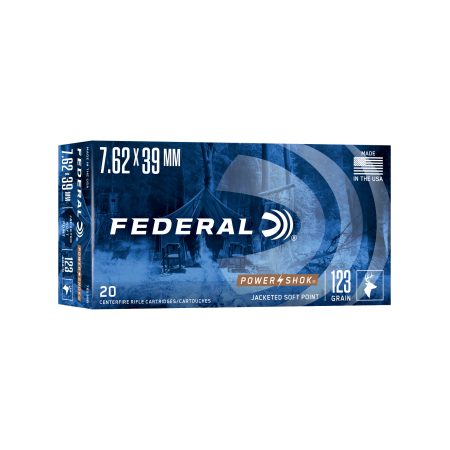 Federal - Federal PowerShok 7.62x39mm 123 Grain Soft Point Ammunition - 20 Round Box