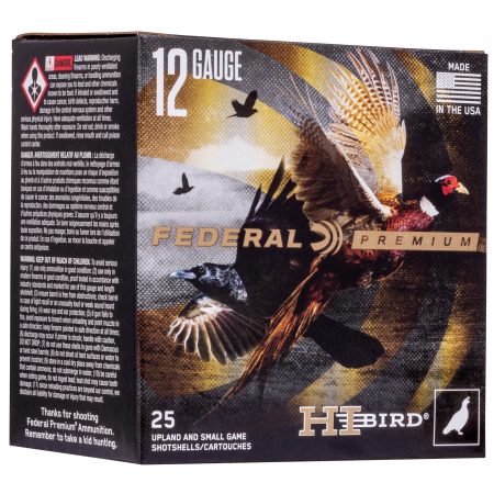 Federal - Federal Hi-Bird 12 Gauge 2.75 inch #5 Shot Ammunition - 1 1/4 oz, 25 Rounds