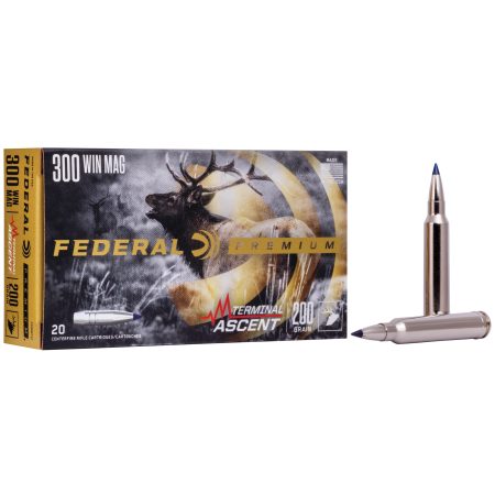 Federal - Federal Premium Terminal Ascent 300 Winchester Magnum 200-Grain Nosler AccuBond Bullets (20 Rounds per Box)