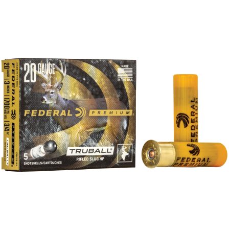 Federal - Federal Premium TruBall 20 Gauge 3 Slug - High Precision Buckshot for Hunting and Target Shooting