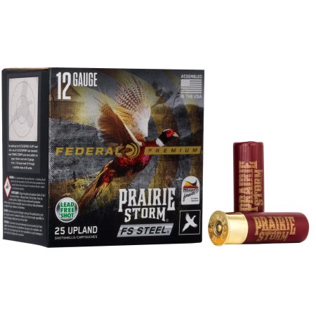 Federal - Federal Premium Prairie Storm FS Steel Shotshell 12 Gauge #3 Steel Shot, 1 1/8 oz, 25 Rounds