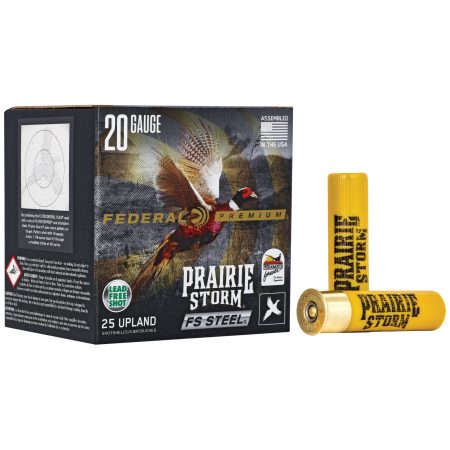 Federal - Federal Premium Prairie Storm FS Steel 20 Gauge 3-inch #4 Steel Shot - 25 Rounds
