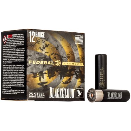 Federal - Federal Premium Black Cloud FS Steel 12 Gauge 3.5 inch BB Steel Shot Ammunition – 1.5 oz, 25 Rounds per Box