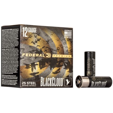 Federal - Federal Premium Black Cloud FS Steel 12 Gauge BB Shot - 1 1/4 oz, 25 Rounds per Box