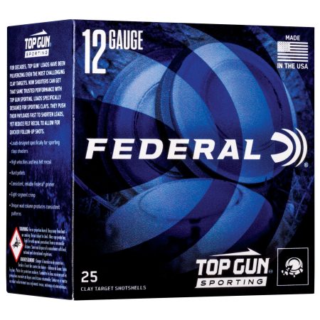 Federal - Federal Top Gun Sporting 12 Gauge 2.75-Inch #7.5 1 oz Lead Shotshells, 25 Per Box