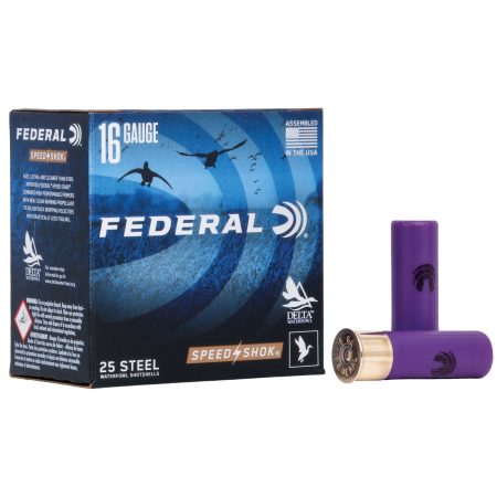 Federal - Federal Speed-Shok 16 Gauge 2.75-inch #4 Steel Shot Ammunition - 15/16 oz, 25 Rounds per Box
