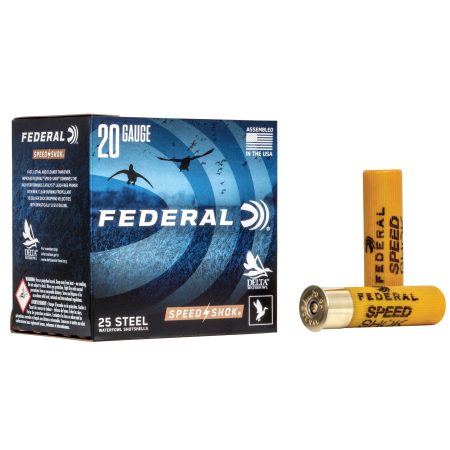 Federal - Federal Speed-Shok 20 Gauge 3 Steel Shot, 7/8 oz, #3 - Pack of 25