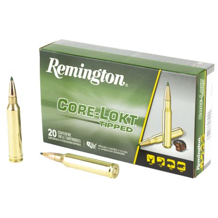 Remington - Remington Core-Lokt Tipped 7mm Remington Magnum Ammunition – 150 Grain, 20 Rounds per Box
