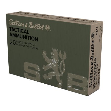 Sellier & Bellot - Sellier & Bellot 30-06 Springfield M1 Garand Ammunition - 150 Grain FMJ, Box of 20