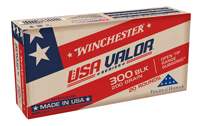 Winchester Ammunition - Winchester Ammunition USA VALOR 300 Blackout 200-Grain Open Tip - 20 Rounds