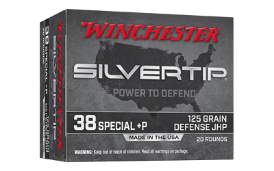 Winchester Ammunition - Winchester Ammunition Silvertip .38 Special +P Hollow Point - 125 Grain, 20 Rounds per Box