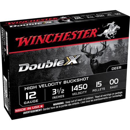Winchester Ammunition - Winchester Ammunition Double X 12 Gauge 3.5-inch 00 Buckshot - 5 Rounds per Box
