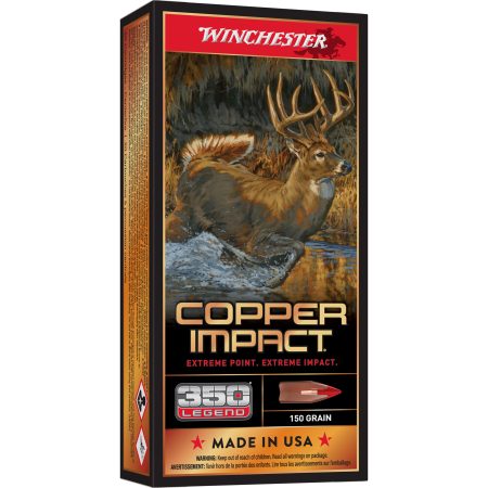 Winchester Ammunition - Winchester Ammunition Deer Season XP Copper Rifle Rounds for 350 Legend, 150 Grain with Polymer Tip, 20 Rounds per Box