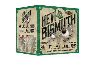 HEVI-Shot - HEVI-Shot Hevi-Bismuth 28 Gauge 3 Shot - 1 oz #4, Pack of 25, Case of 250