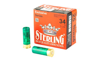 Sterling - Sterling Exclusive Series 12-Gauge 2.75-Inch Shotgun Ammunition, #7 Lead Shot, 1 3/16 oz, 25 Rounds per Box
