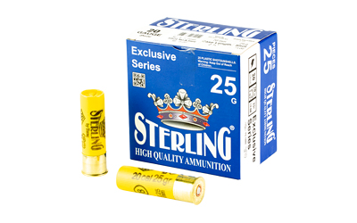 Sterling - Sterling Exclusive Series 20 Gauge 2.75-inch #8 Shot Ammunition – 7/8 oz, 25 Rounds per Box