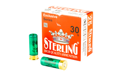 Sterling - Sterling Exclusive Series 12 Gauge Shotgun Shells - 30 Gr. #7 Lead Shot, 1 1/6 oz, 25/Box