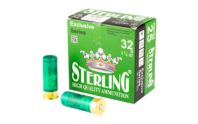 Sterling - Sterling Exclusive Series 12 Gauge 2.75-Inch Shotgun Shells – 1 1/8 oz #4 Shot – 25 Per Box