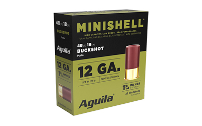 Aguila Ammunition - Aguila Ammunition Minishell 12 Gauge 4 Buckshot - 25 Rounds per Box