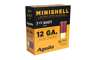 Aguila Ammunition - Aguila Ammunition Minishell 12 Gauge #7.5 Shotshell - 25 Rounds per Box