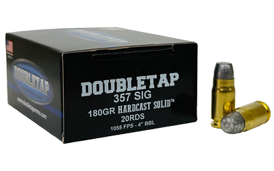 DoubleTap Ammunition - DoubleTap Ammunition 357 Sig 180-Grain Hardcast Solid Bullets – Perfect for Hunting and Defense
