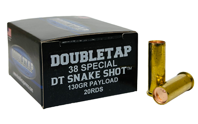 DoubleTap Ammunition - DoubleTap Ammunition SnakeShot 38 Special 130-Grain Shotshell (20 Rounds per Box)