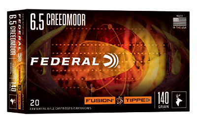 Federal - Federal Fusion Tipped 6.5 Creedmoor 140 Grain Ammunition - Box of 20, Case of 200