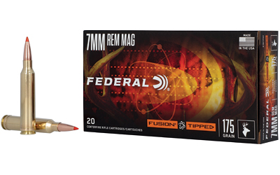 Federal - Federal Fusion Tipped 7mm Remington Magnum 175 Grain Ammo - 20 Rounds per Box