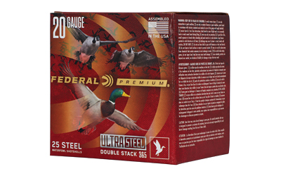 Federal - Federal Premium Ultra Steel 20 Gauge Shotgun Shells – 1 oz #3 and #5 Steel Shot, Case of 250