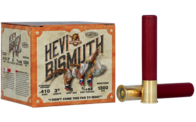 HEVI-Shot - HEVI-Shot Hevi-Bismuth Upland 410 Bore 3 Steel Shot, No. 6 & 7, 25 Rounds per Box
