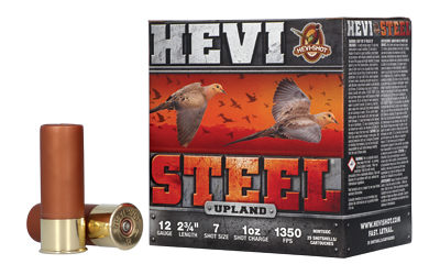 HEVI-Shot - HEVI-Shot Hevi-Steel Upland 12 Gauge 2.75 Inch #7 Steel Shot Ammo (25 Rounds per Box)