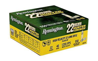 Remington - Remington Golden Hunter 22LR Hollow Point Ammunition - 42 Grain, 550 Rounds per Box
