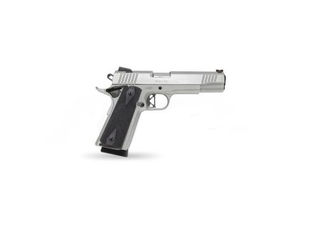 Charles Daly - Charles Daly 1911 Superior .45 ACP Semi-Auto Pistol with Chrome Finish and Low Profile 3 Dot Sights