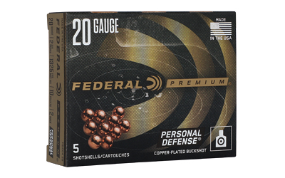Federal - Federal Personal Defense 20 Gauge 2.75-inch 2 Buckshot – FliteControl Wad System, Copper