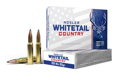 Nosler - Nosler Whitetail Country 165 Grain Solid Base Ammo for 308 Winchester
