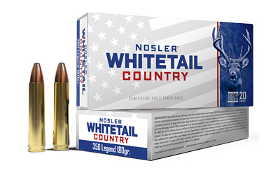 Nosler - Nosler Whitetail Country 350 Legend 180-Grain Solid Base Ammunition - 20 Rounds