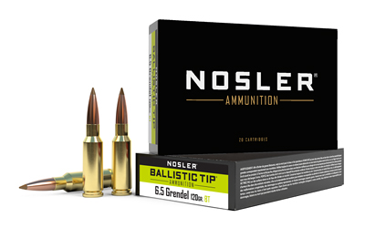 Nosler - Nosler 6.5 Grendel Ballistic Tip Ammunition - 120 Grain, Box of 20